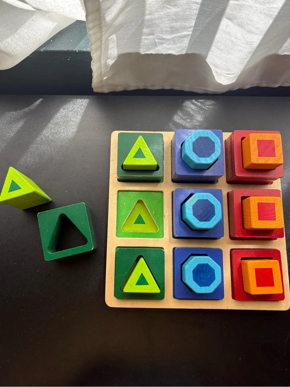 Melissa and Doug shape sorter wooden toy
